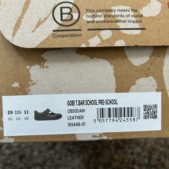 Vivo barefoot Gobi T bar leather shoe 11.5 Little kid NIB - Picture 2 of 6